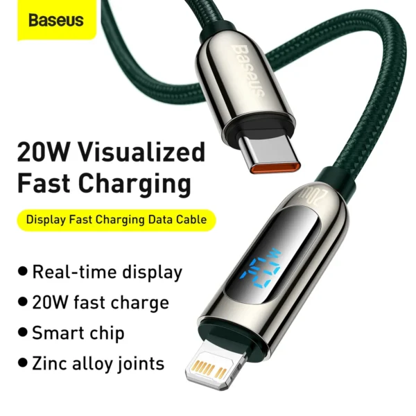 Baseus Display 1M 20W Fast Charging Data Cable Type-C to IP Digital Display