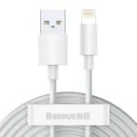 Baseus 1.5M 2.4A (2 Cables /Set) USB to Lighting Simple Wisdom Data Cable Kit TZCALZJ-02