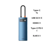 Baseus 6-in-1 Metal Type-C HUB Gleam Series Multifunctional Docking Station	WKWG000003