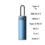 Baseus 8-in-1 Type-C HUB Metal Gleam Series Docking Station WKWG000103