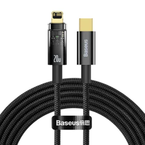 Baseus Explorer Series 2M 20W Auto Power-Off Fast Charging Data Cable Type-C to Lightning