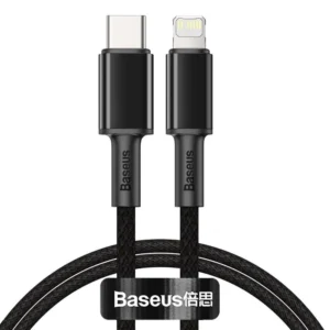 Baseus High Density 2M 20W Braided Fast Charging Data Cable Type-C to IP