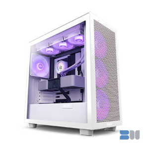 NZXT H7 FLOW RGB WHITE ATX MID TOWER CASE CM-H71FW-R1&