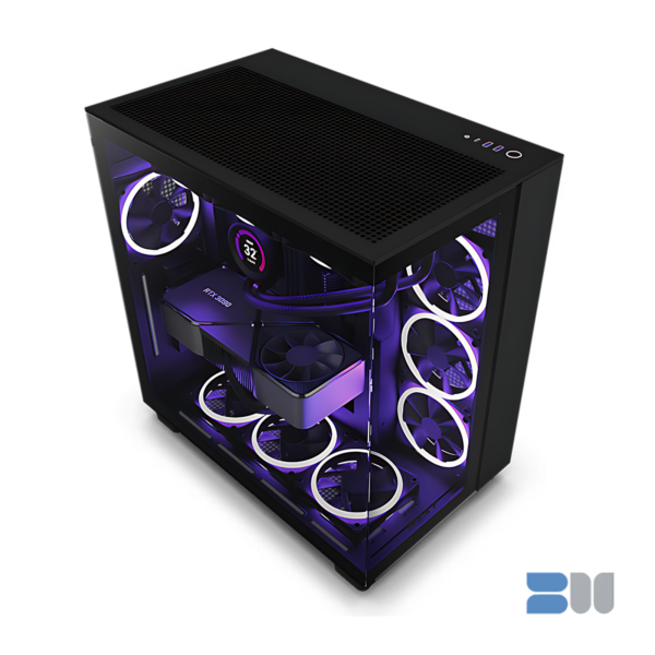 NZXT H9 FLOW BLACK ATX MID TOWER CASE CM-H91FB-01