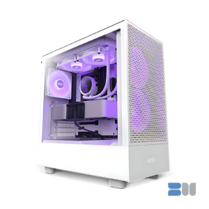 NZXT H5 FLOW RGB WHITE ATX MID TOWER CASE CC-H51FW-R1