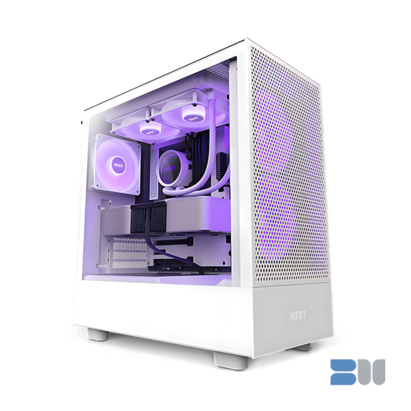 NZXT H5 FLOW RGB WHITE ATX MID TOWER CASE CC-H51FW-R1