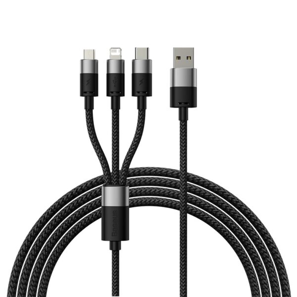 Baseus StarSpeed 1.2 Meter USB to M+L+C 3.5A  Cable – 6M