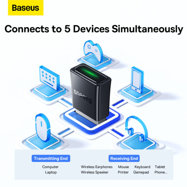 Baseus BA07 Bluetooth 5.3 Adapter Black – ZJBA010001 - Image 3