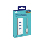 TP-LINK UE330 3 PORT 3.0USB HUB & GIGABIT ETHERNET ADAPTER (2y)