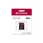 TRANSCEND 64GB 700S UHS-II U3 8K SD CARD(5y)