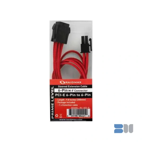 RAIDMAX CABLES RC-003-R RED SLEEVED