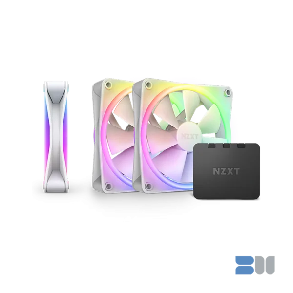 NZXT F120 RGB DUO WHITE TRIPLE PACK WITH CONTROLLER RF-D12TF-W1