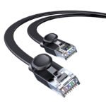 Baseus CAT 6 – 0.5m High Speed Six types of RJ45 Gigabit Network Cable (flat cable)  Black – PCWL-A01 –  6 Months warranty