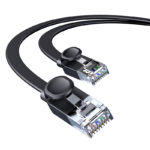 Baseus CAT 6 – 3m High Speed Six types of RJ45 Gigabit Network Cable (flat cable) Black – PCWL-C01