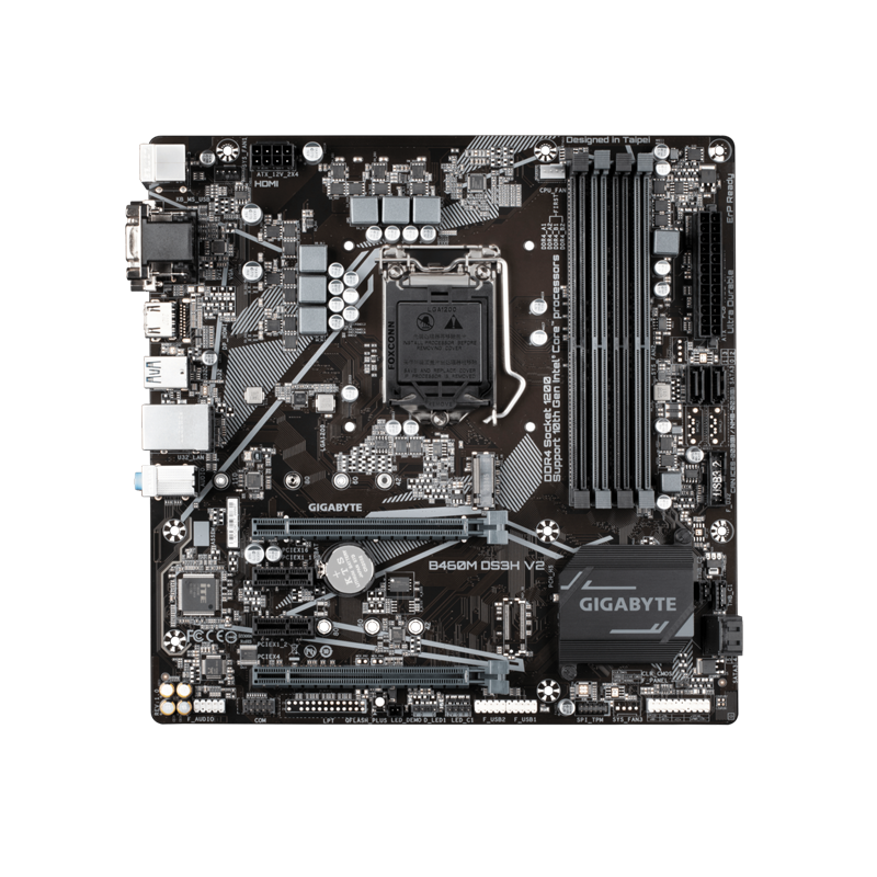 DESKTOP MOTHERBOARD - GIGABYTE 460M DS3H V2 (3y) - Image 3