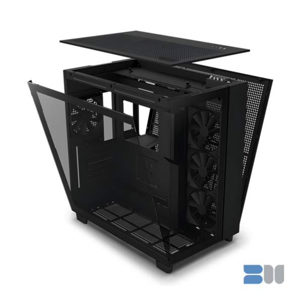 NZXT H9 FLOW BLACK ATX MID TOWER CASE CM-H91FB-01