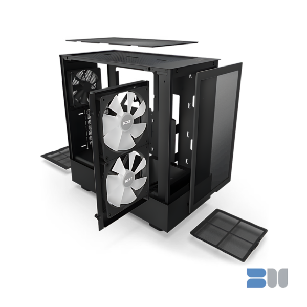 NZXT H5 FLOW RGB BLACK ATX MID TOWER CASE CC-H51FB-R1