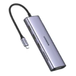 UGREEN 10 in 1 Type-C To 3*USB 3.0 A+HDMI+VGA+RJ45 Gigabit+SD/TF+AUX3.5mm+PD CM498