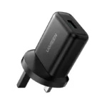 UGREEN Fast Charging Power Adapter with QC3.0 UK (Black) 18W CD122