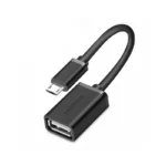 UGREEN Micro USB Male to USB-A Female Cable with OTG Nickel Plating 15cm (Black) US133