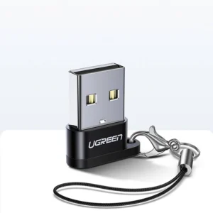 UGREEN USB-2.0-Male-to-Type-C-Female-Adapter-(Black)-US280-01