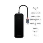 Baseus 8 Ports AcmeJoy Type-C HUB – 6M