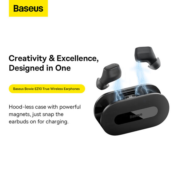 Baseus Bowie EZ10 True Wireless Earphones Black – A00054300116-Z1 - Image 3