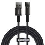 Baseus Tungsten Gold 2m 100W Fast Charging Data Cable USB to Type-C Black – CAWJ000101 – 6 Months Warranty