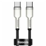 Baseus Cafule Series 1M Metal Data Cable Type-C to Type-C 100W  Black – CATJK-C01 –   6 Months Warranty