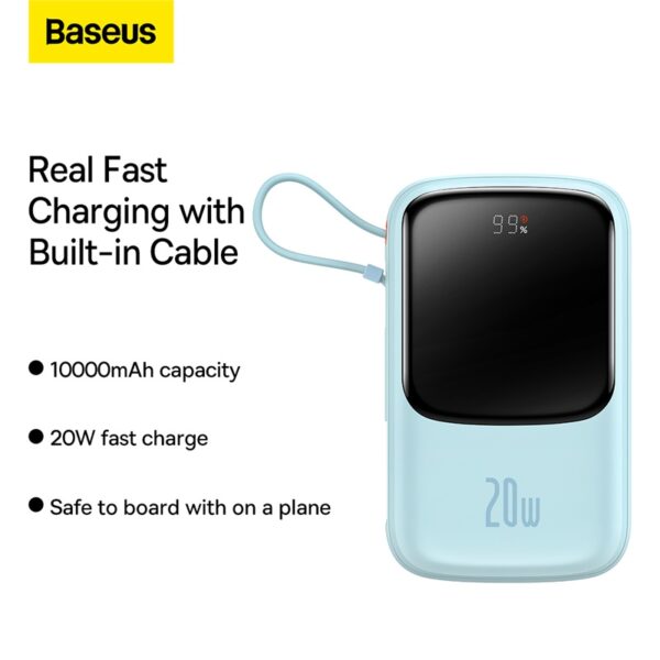 Baseus 10000mAh 20W Qpow Pro iPhone Edition Fast Charge Power Bank - Image 4