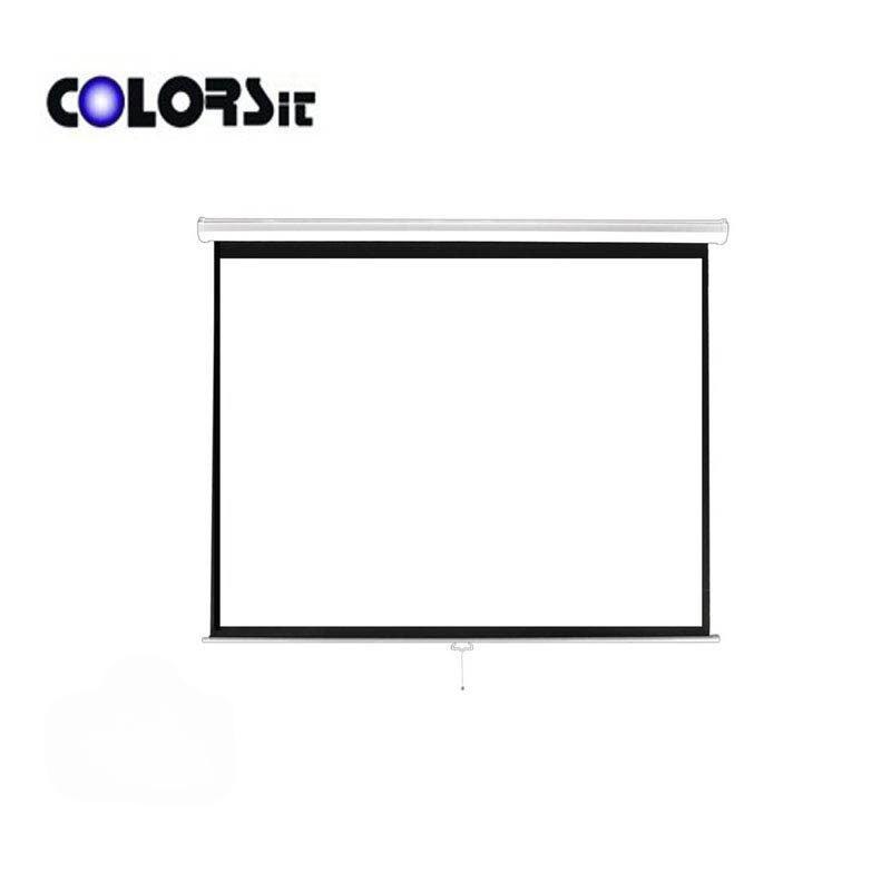 PROJECTOR SCREEN - COLORSIT WS1080 80''*80'' 1:1(6.5*6.5) MANUAL WALL