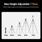 Ugreen Professional Tripod For Phone & Cameras (1.75m Maximum) LP661