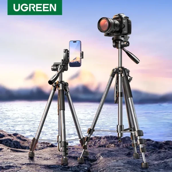 Ugreen Professional Tripod For Phone & Cameras (1.75m Maximum) LP661