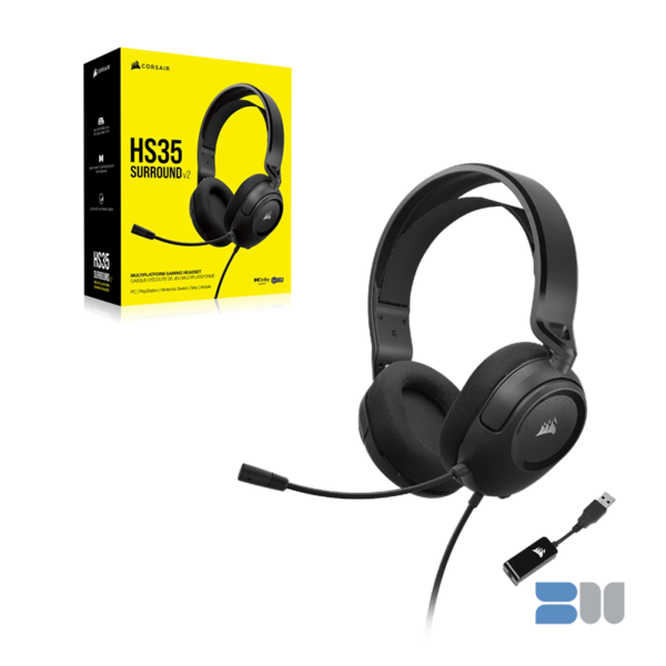 CORSAIR HS35 SURROUND V2 MULTIPLATFORM WIRED GAMING HEADSET CA-9011386-AP