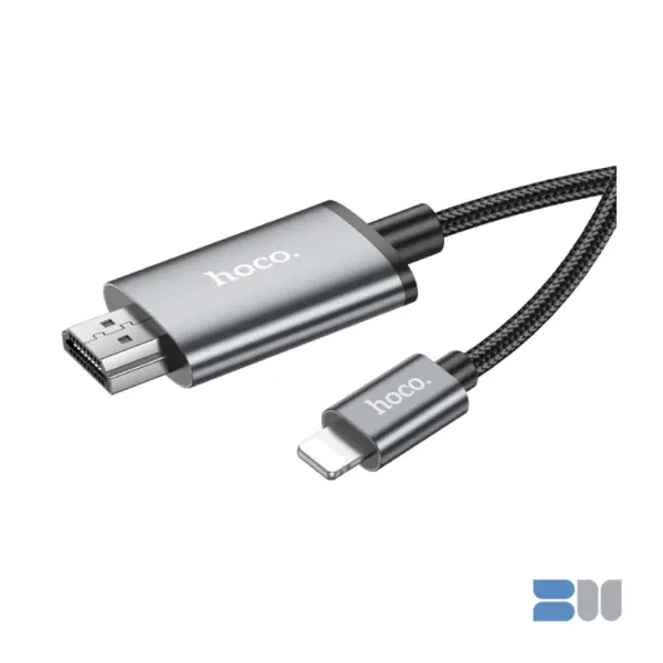 Hoco UA27 HD on-screen cable Lighting to HDTV-Metal Gray