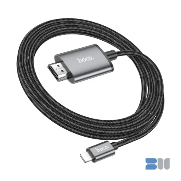 Hoco UA27 HD on-screen cable Lighting to HDTV-Metal Gray