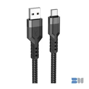 Hoco U110 Type-C to Type-C 60W charging data cable-Black