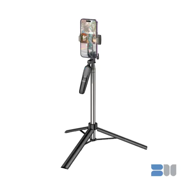 Hoco K19 Selfie Stick with Tripod-Black