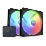 NZXT F140 RGB CORE BLACK TWIN PACK WITH CONTROLLER RF-C14DF-B1