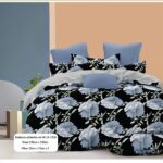 King Size Bedsheet / Mia Bedsheets / Cotton / Flat sheet / Bedsheet With 2 Pillow Covers (90 x 100)